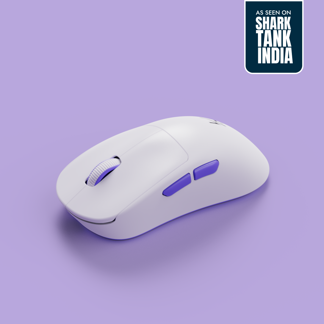 Anzu White 52g Ergonomic Wireless Gaming Mouse