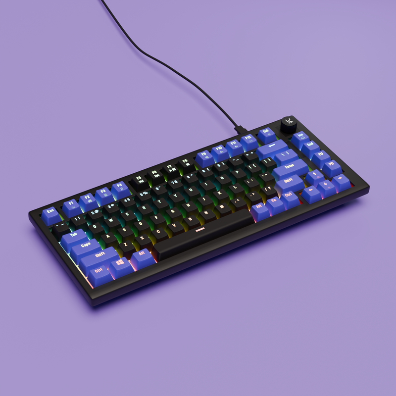 Hive Black - Purple Wired Gaming Keyboard Kreo