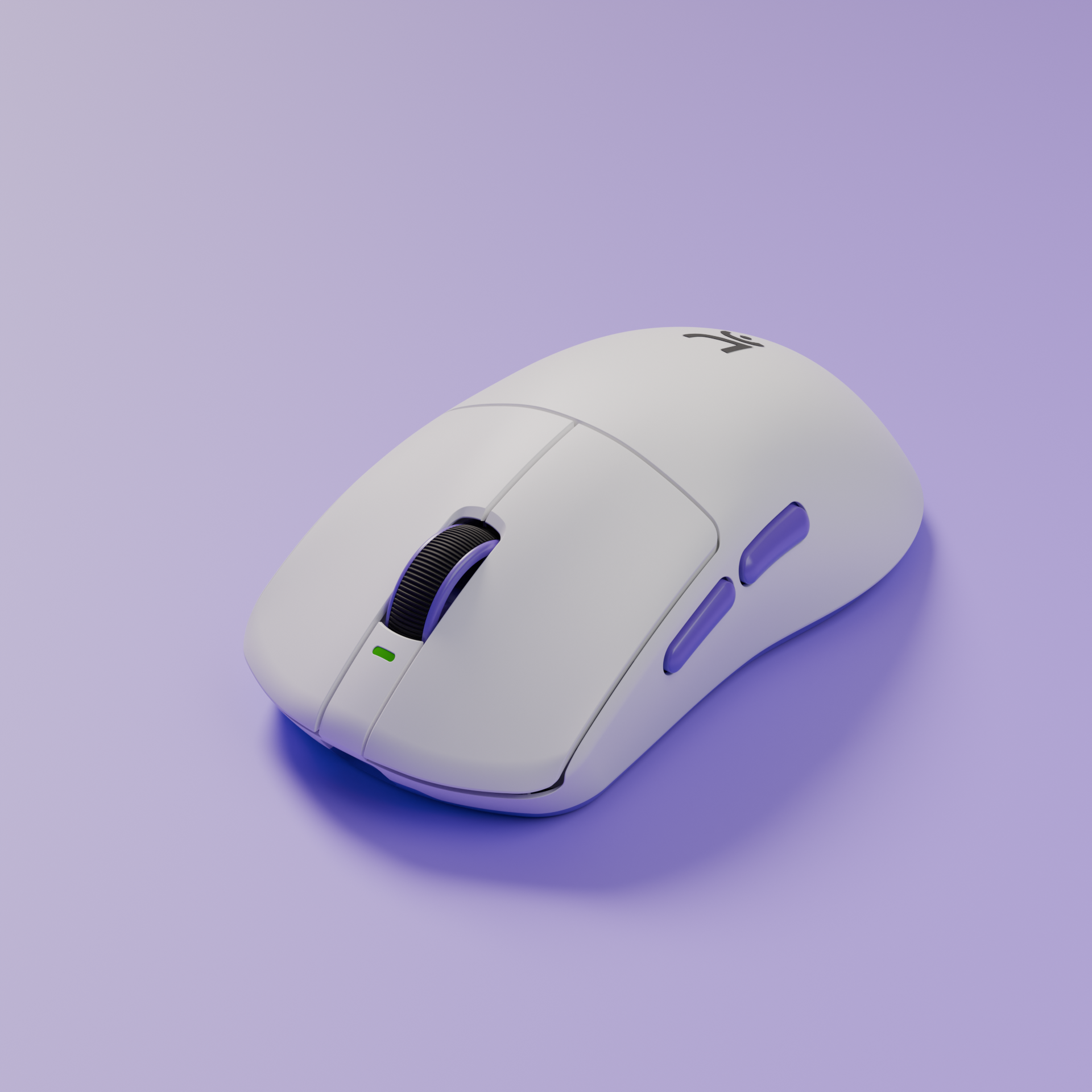 Ikarus White 55g Wireless Gaming Mouse Kreo