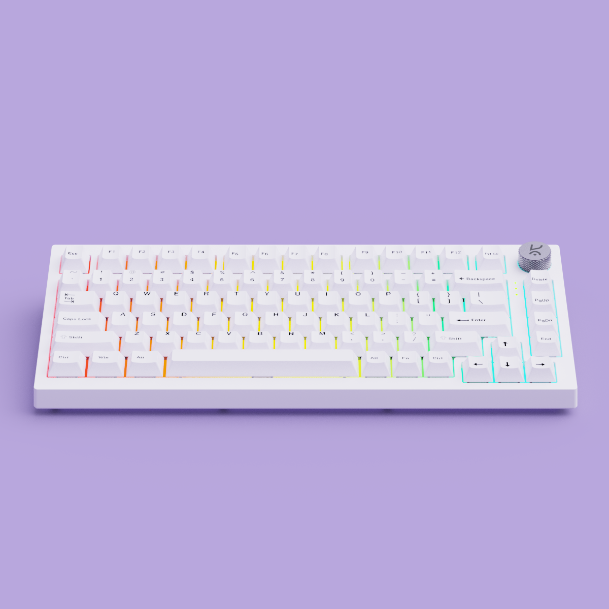 Swarm All White Wireless Gaming Keyboard Kreo