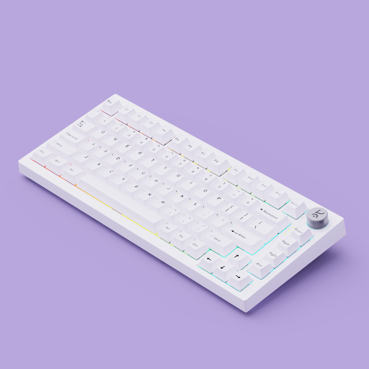 Swarm All White Wireless Gaming Keyboard Kreo