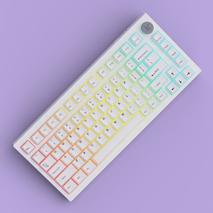 Swarm All White Wireless Gaming Keyboard Kreo