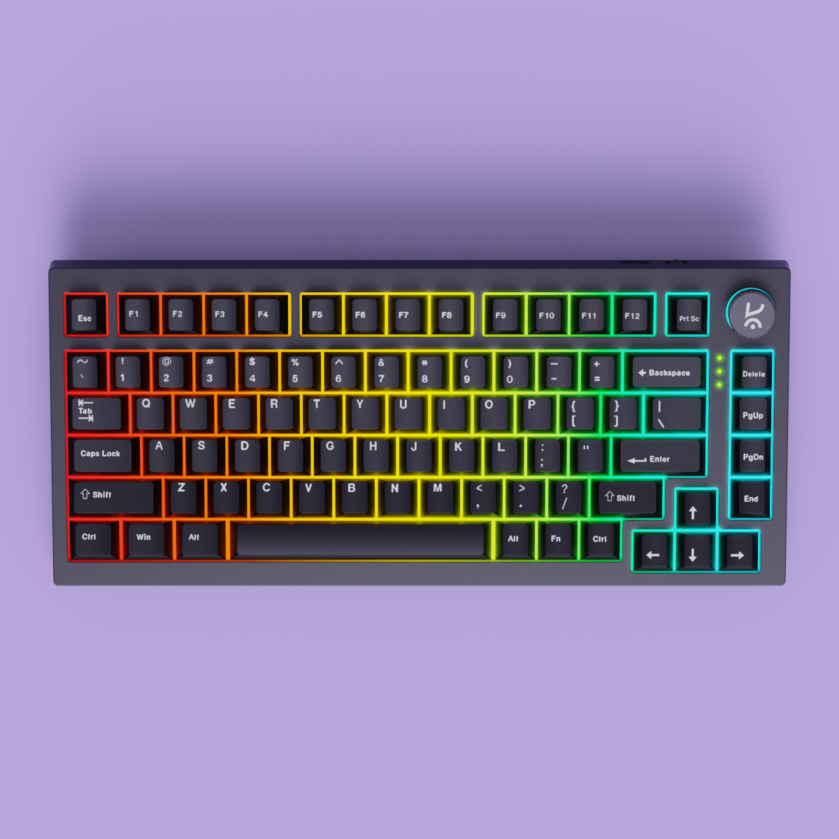 Swarm All Black Wireless Gaming Keyboard Kreo