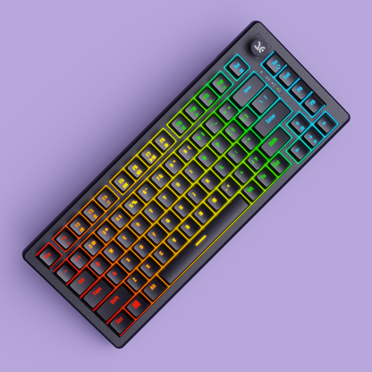 Hive75 All Black RGB Wired Gaming Keyboard Kreo