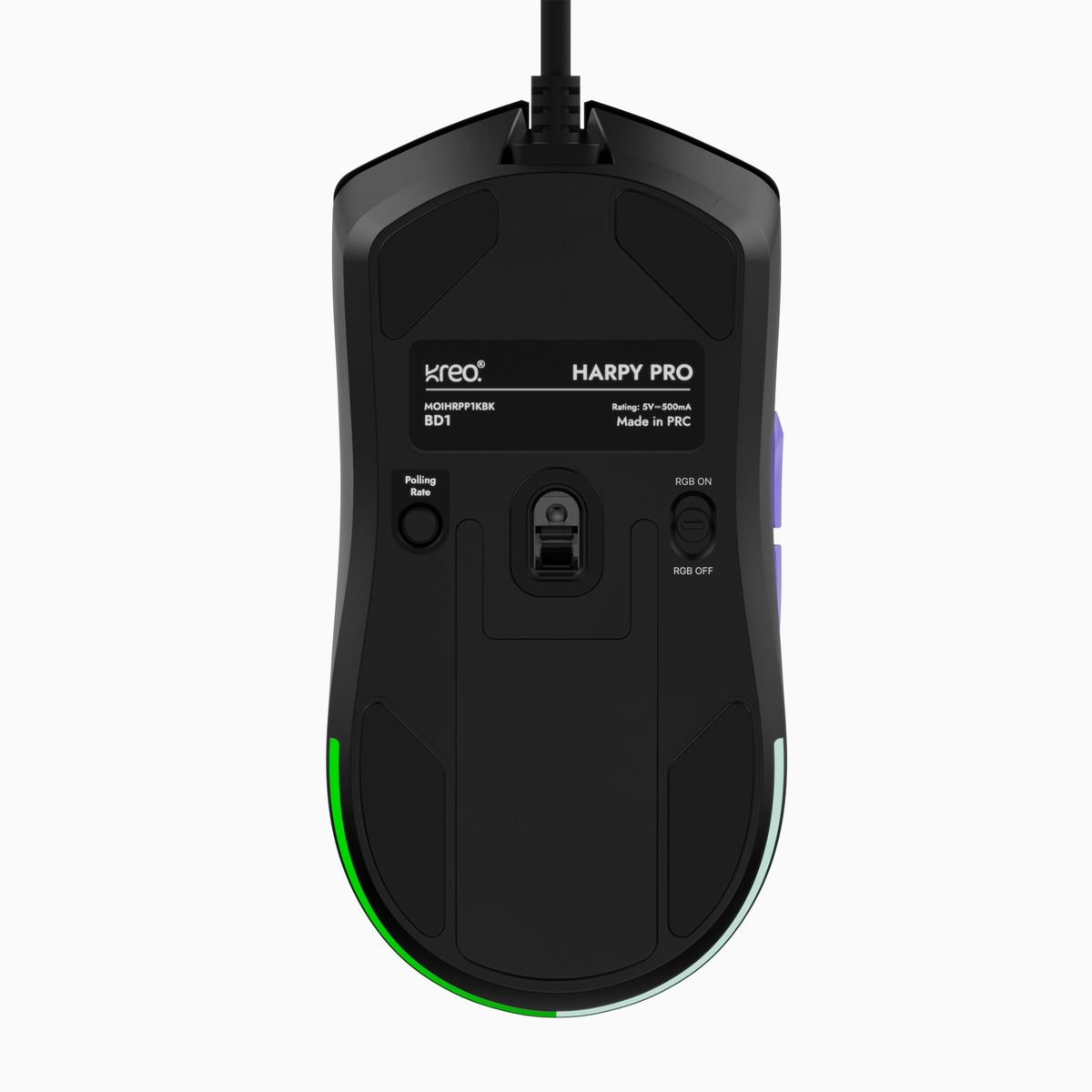 Harpy Pro Black Ultralight Performance Wired Gaming Mouse