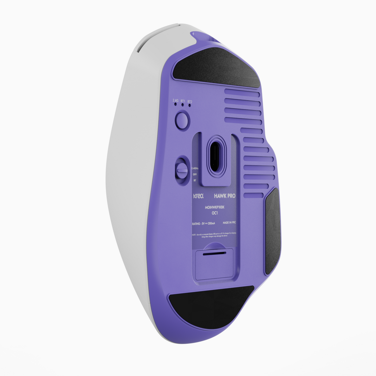 Hawk Pro White Wireless Gaming Mouse