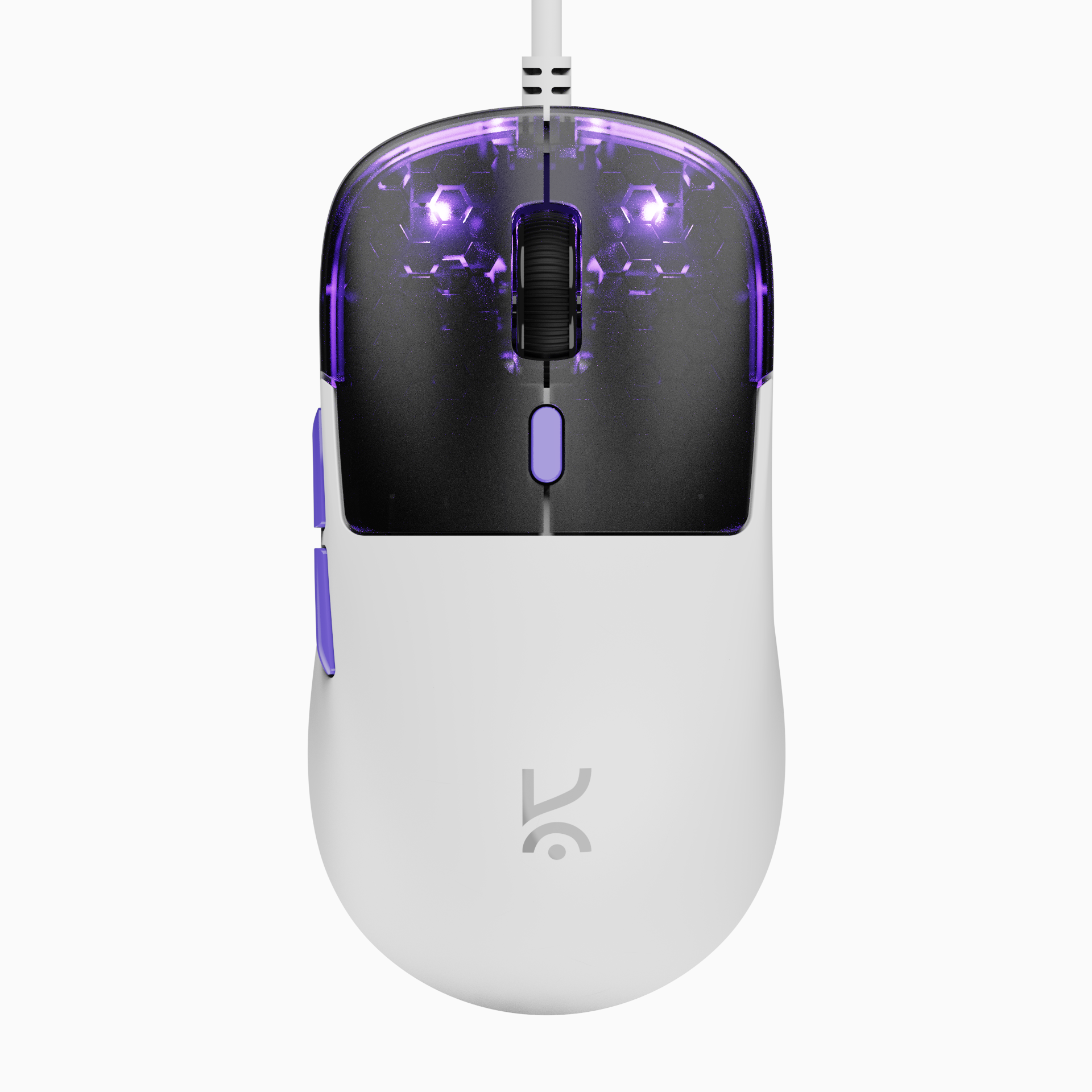 Harpy White Light Weight RGB Gaming Mouse