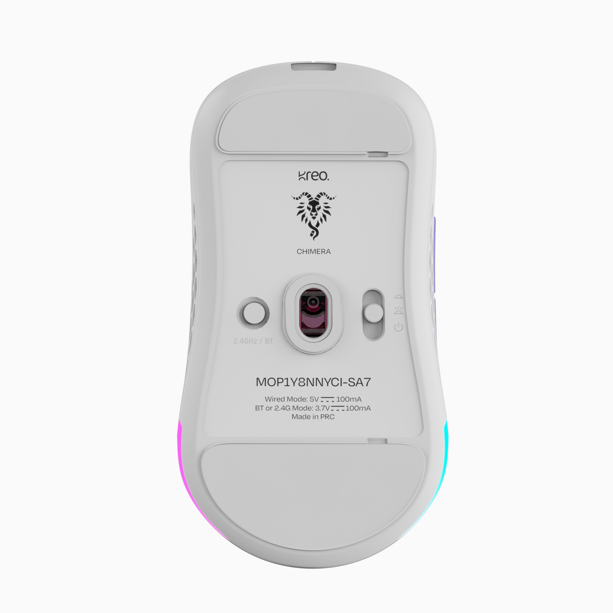 Chimera V2 White Wireless Gaming Mouse