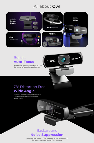 Owl Full HD Streaming Webcam