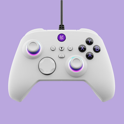 Surge Lite White Premium RGB Wired Gaming Controller
