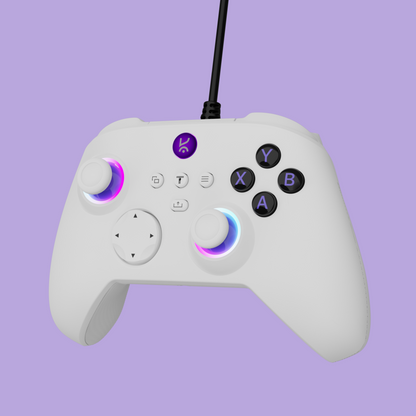 Surge Lite White Premium RGB Wired Gaming Controller