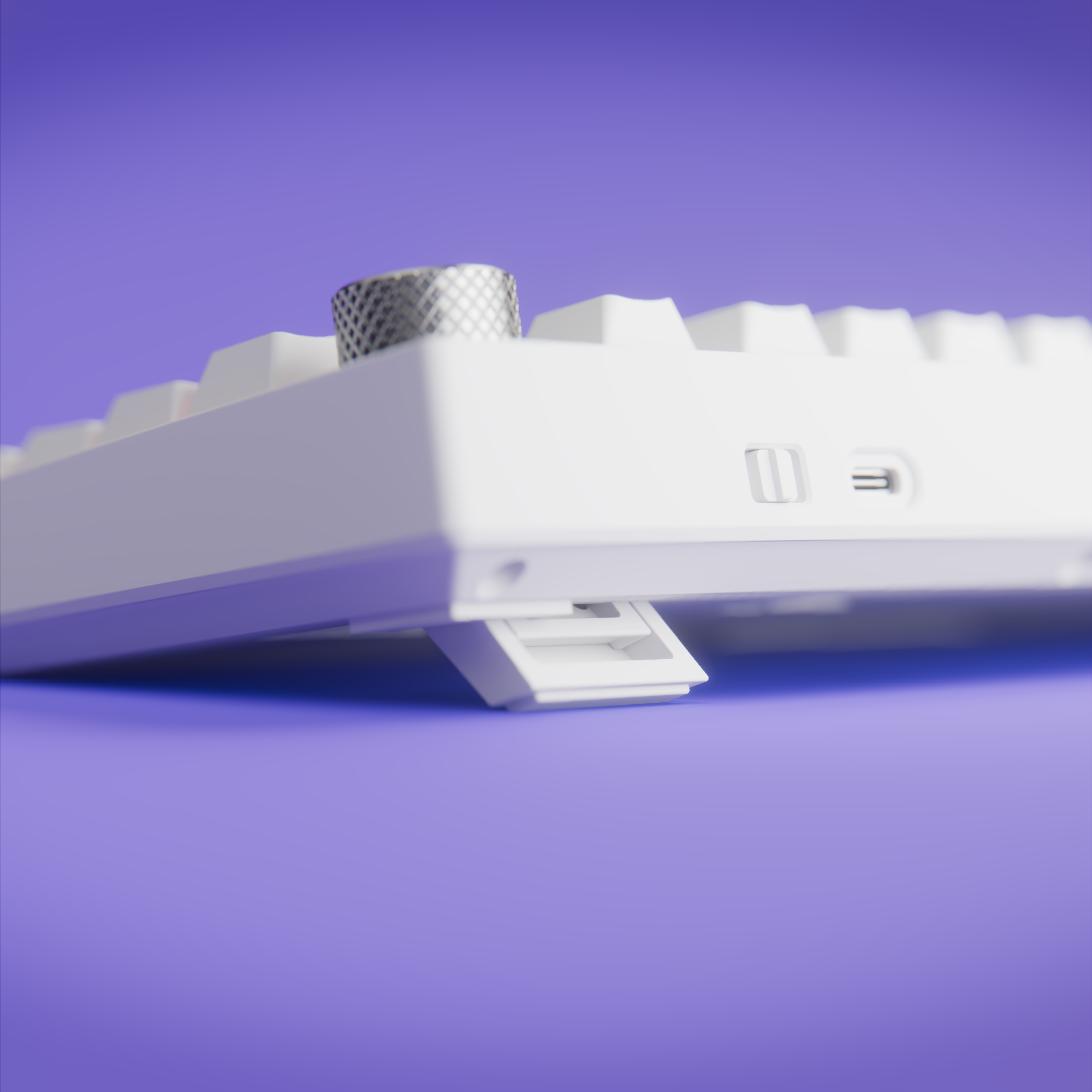 Swarm All White Wireless Gaming Keyboard Kreo