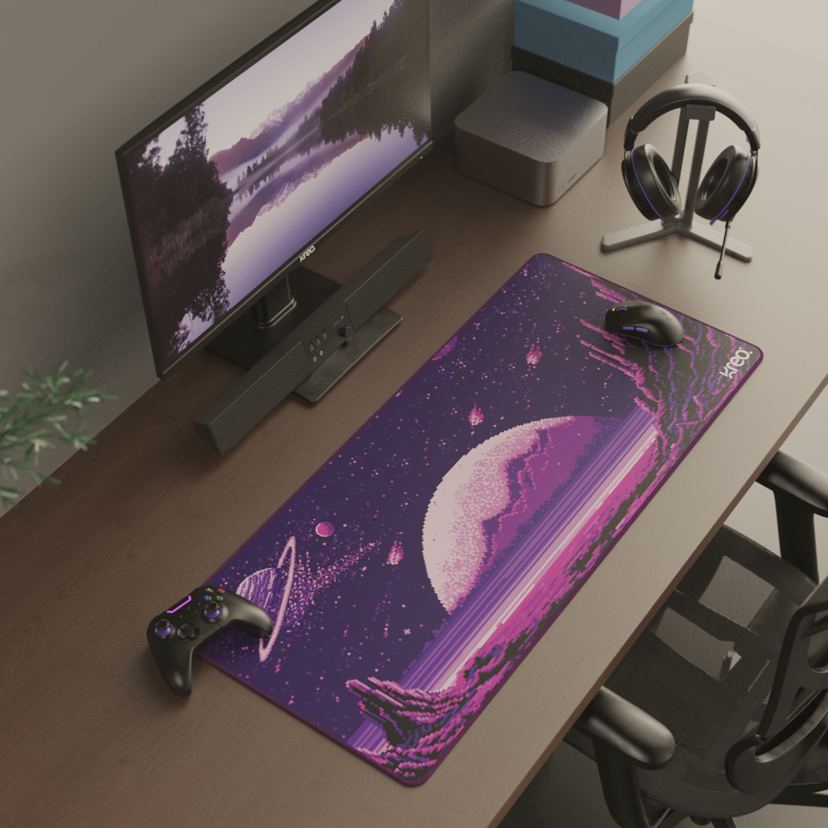 Terra XXL Deskmat - Pixel Dream