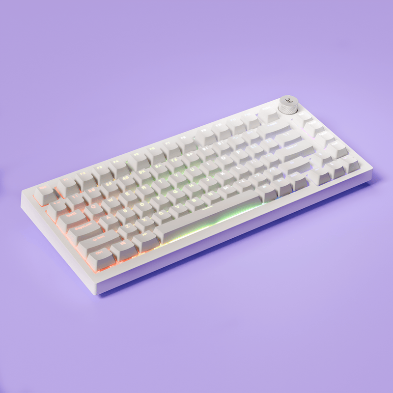 Swarm X All White Wireless Gaming Keyboard Kreo