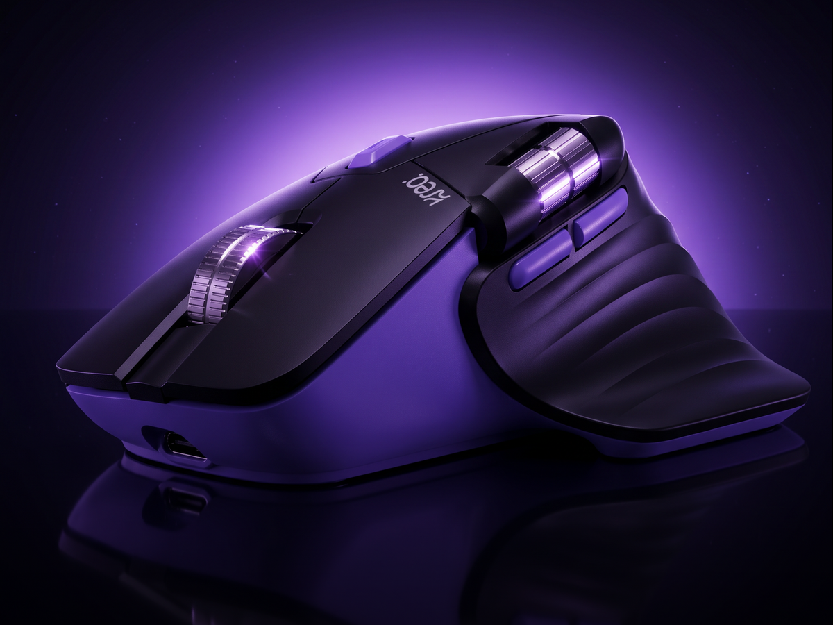 Kreo Axis ergonomic dual-scroll wireless mouse
