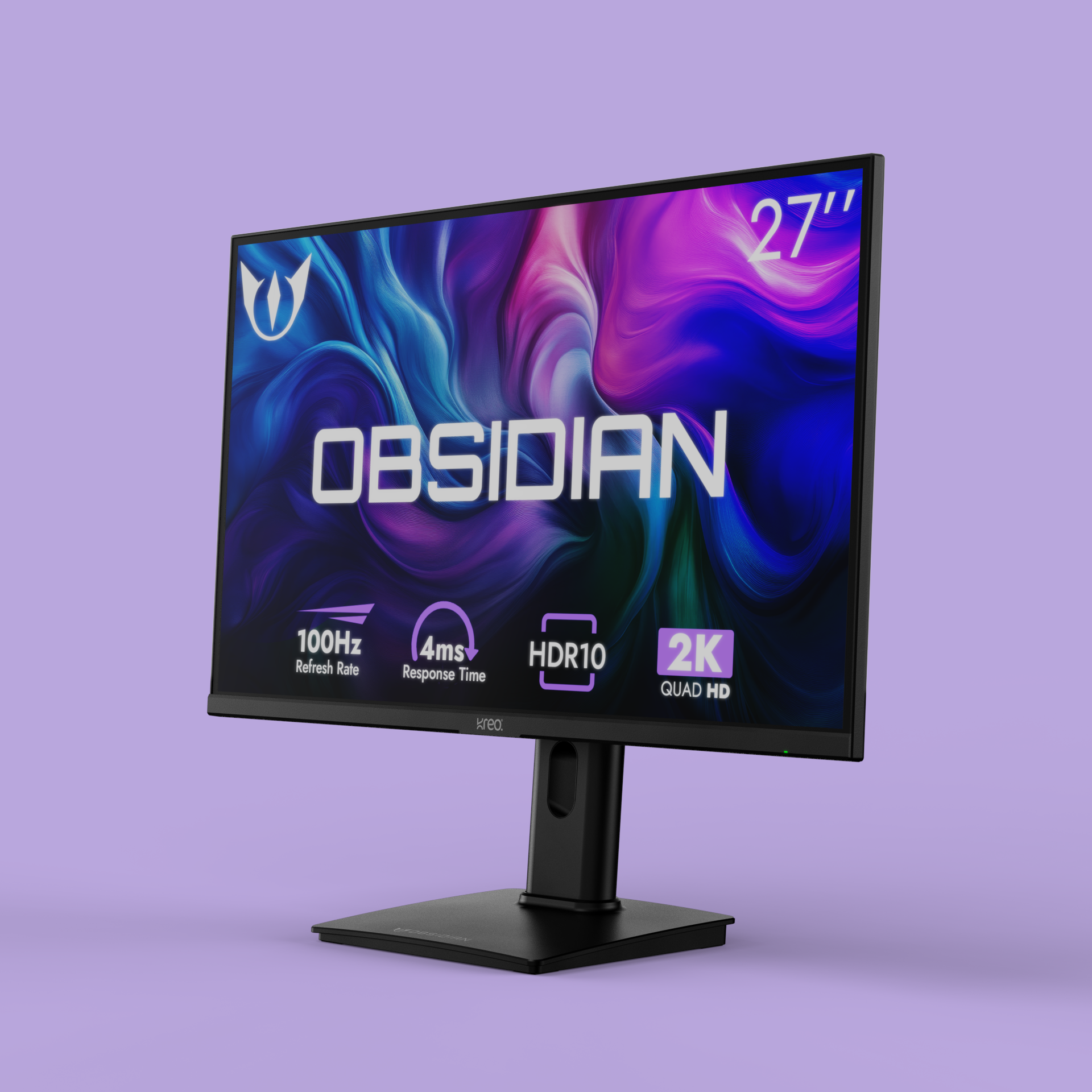 Obsidian 27" 100Hz 2K 1440p QHD Gaming IPS Monitor