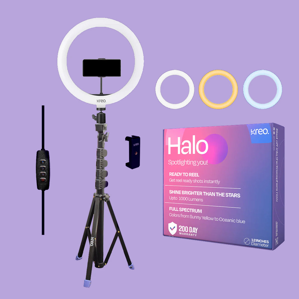 Halo 12" Premium Ring Light + Tripod (Combo)