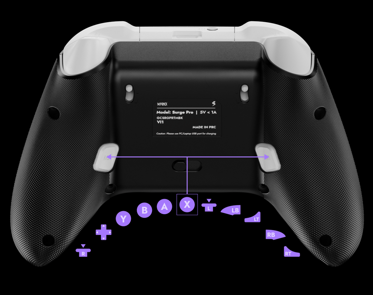Dual Mappable Back Buttons