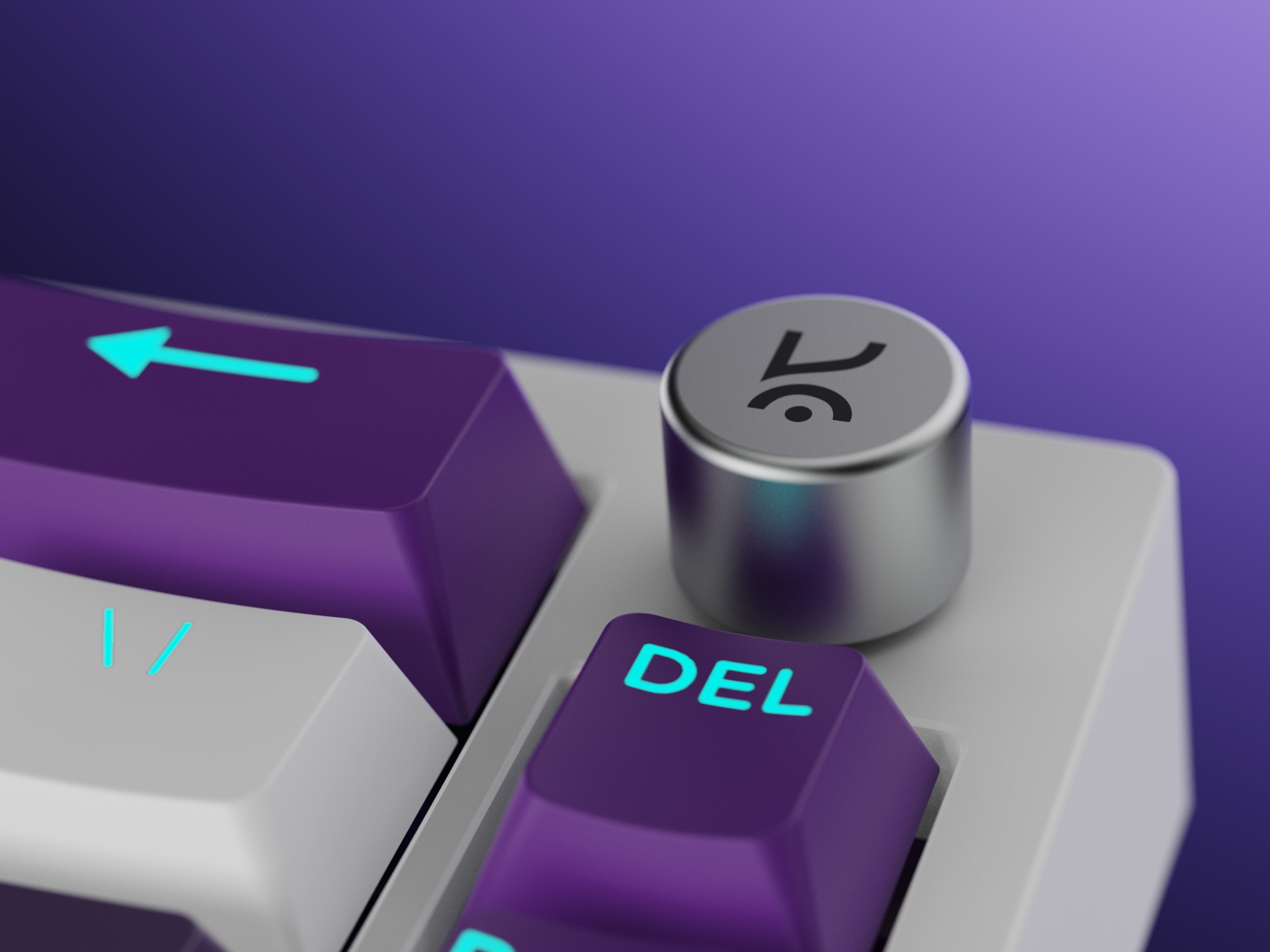Swarm 65 volume knob closeup