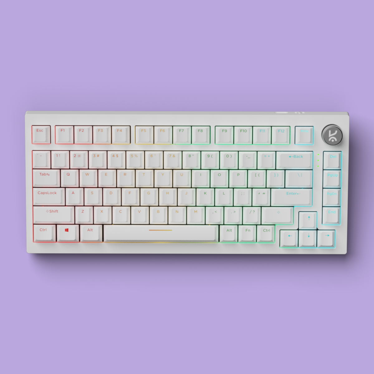 Swarm X All White Wireless Gaming Keyboard