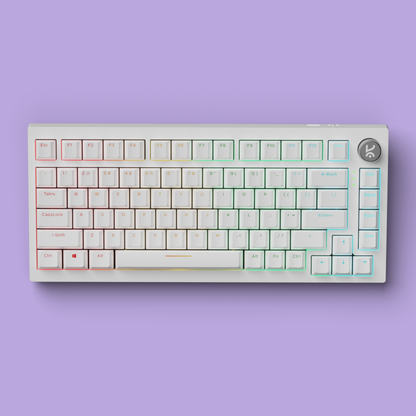 Swarm X All White Wireless Gaming Keyboard