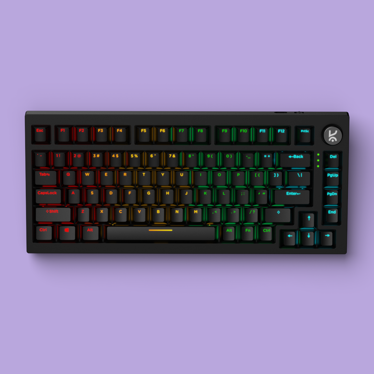 Swarm X All Black Wireless Gaming Keyboard