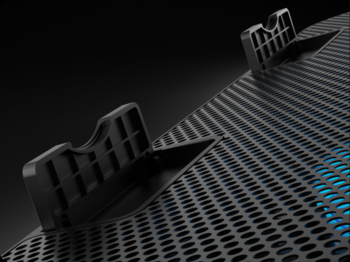 The two anti-slip guards on the Taiga surface