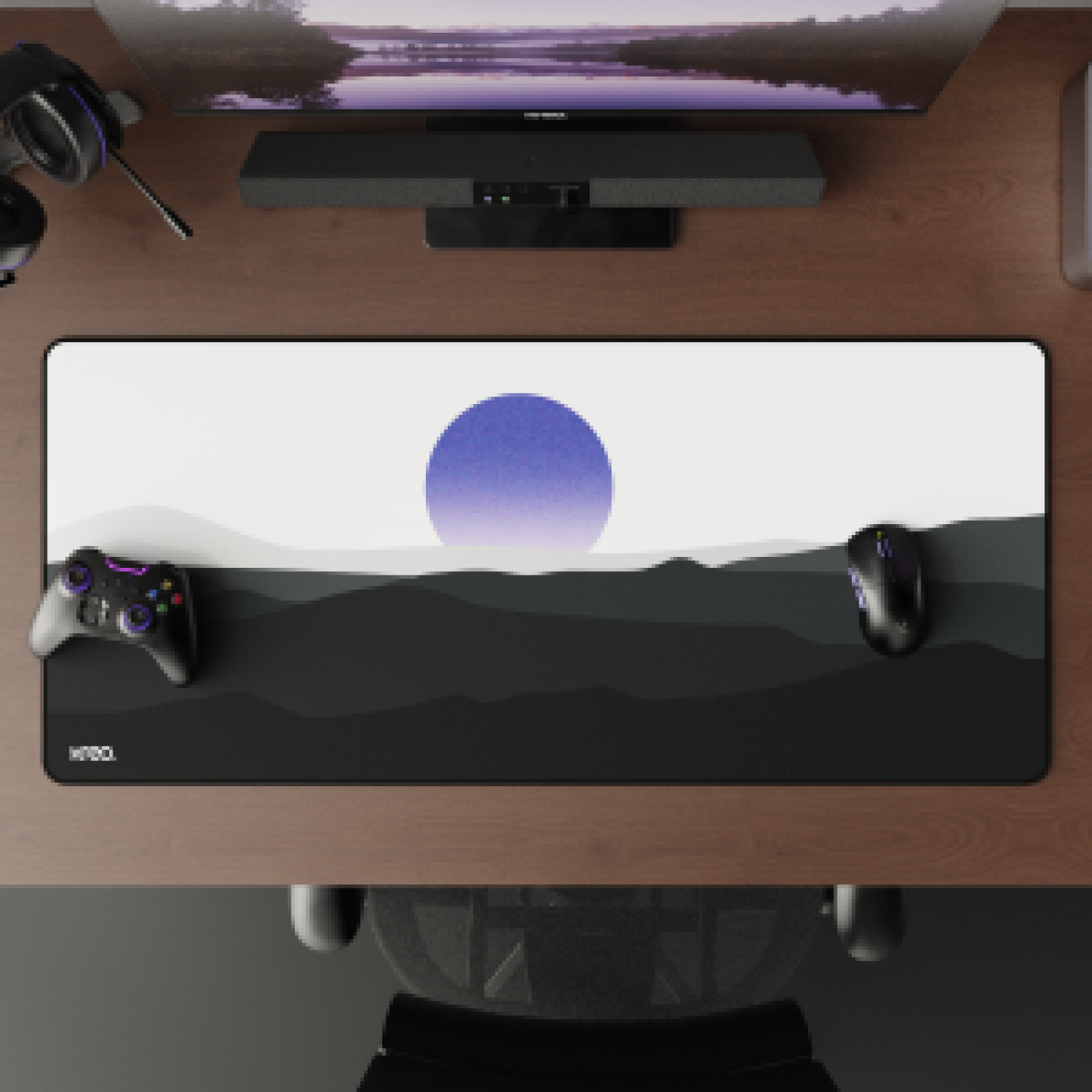 Rising Sun deskmat design