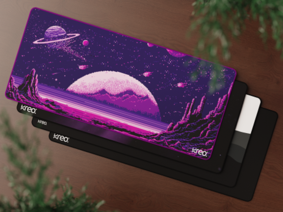 Terra XXL deskmat stack